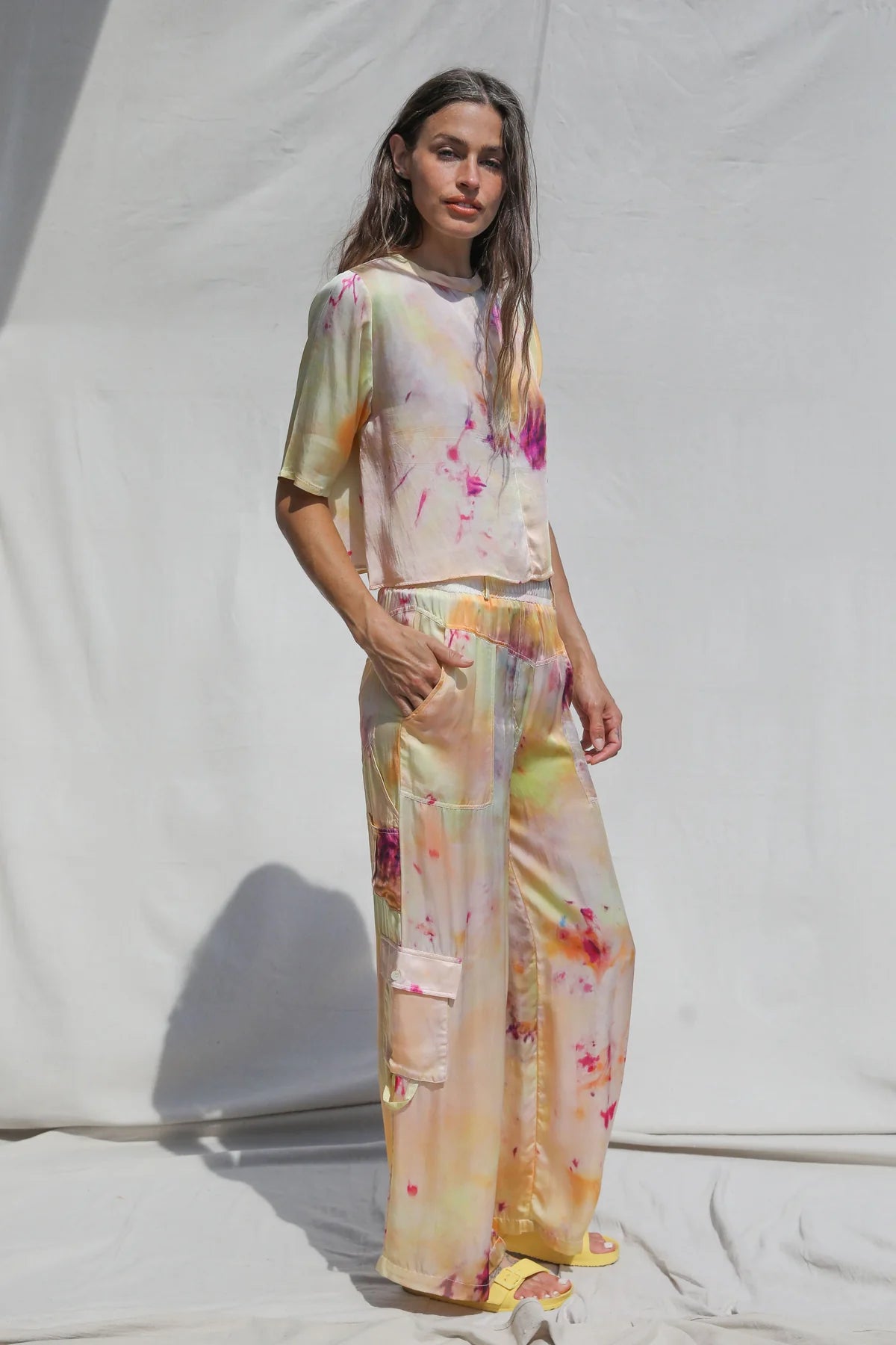 Happy Trails Cargo Pants - Ice Dye Sorbet by Jen's Pirate Booty — view 5