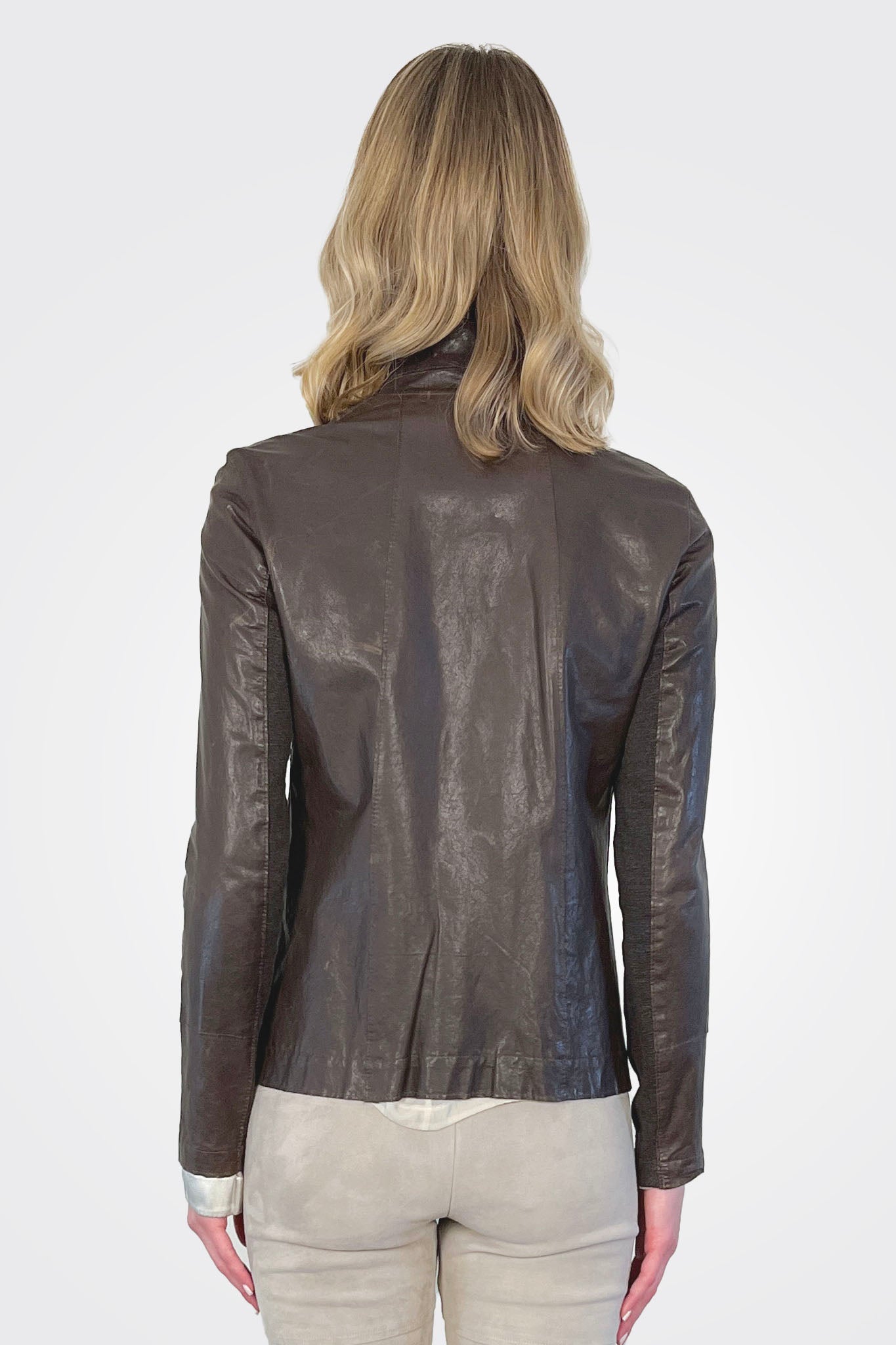 Leather Jacket - Brown by Transit Par-Such — alternate view