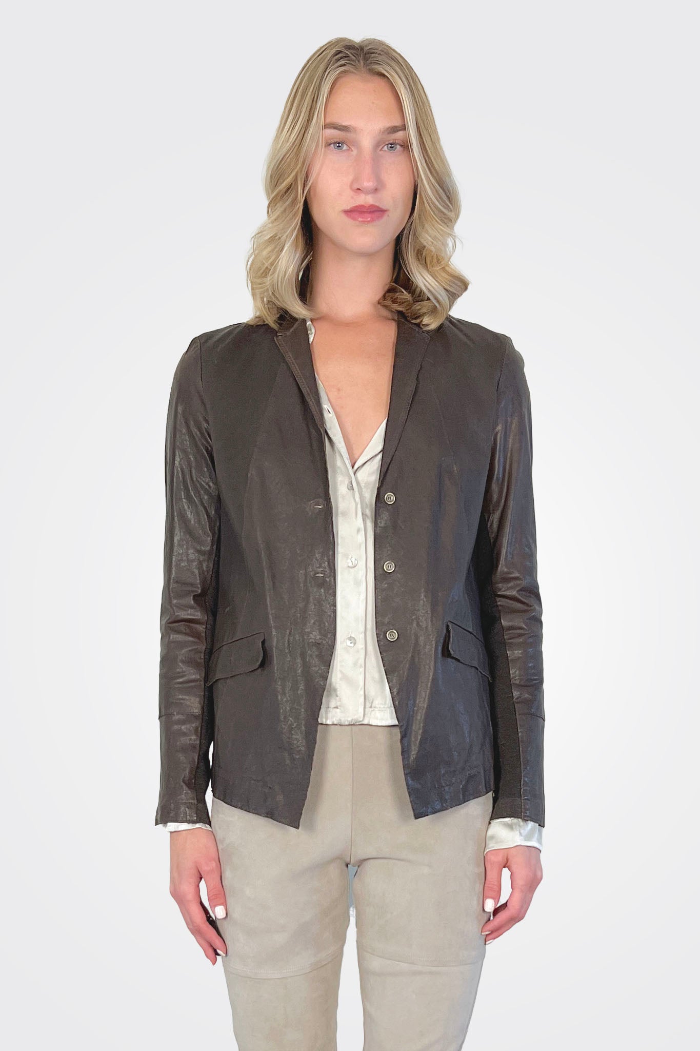 Leather Jacket - Brown by Transit Par-Such | 25 South Boutiques