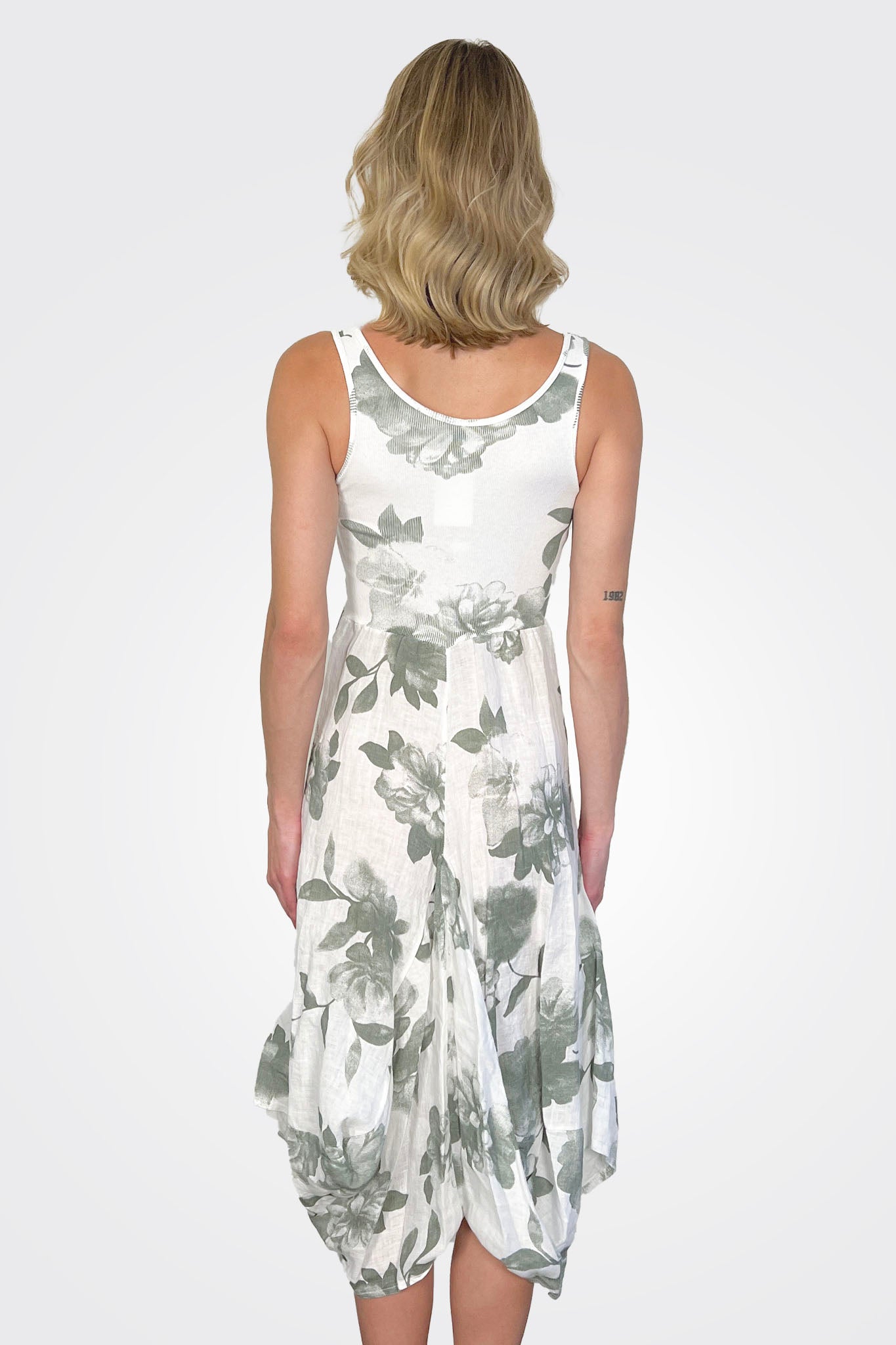 Printed Dress - Jungle Print by Inizio — view 3