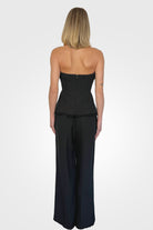 Theodora Bustier Top - Black by Jonathan Simkhai — view 3