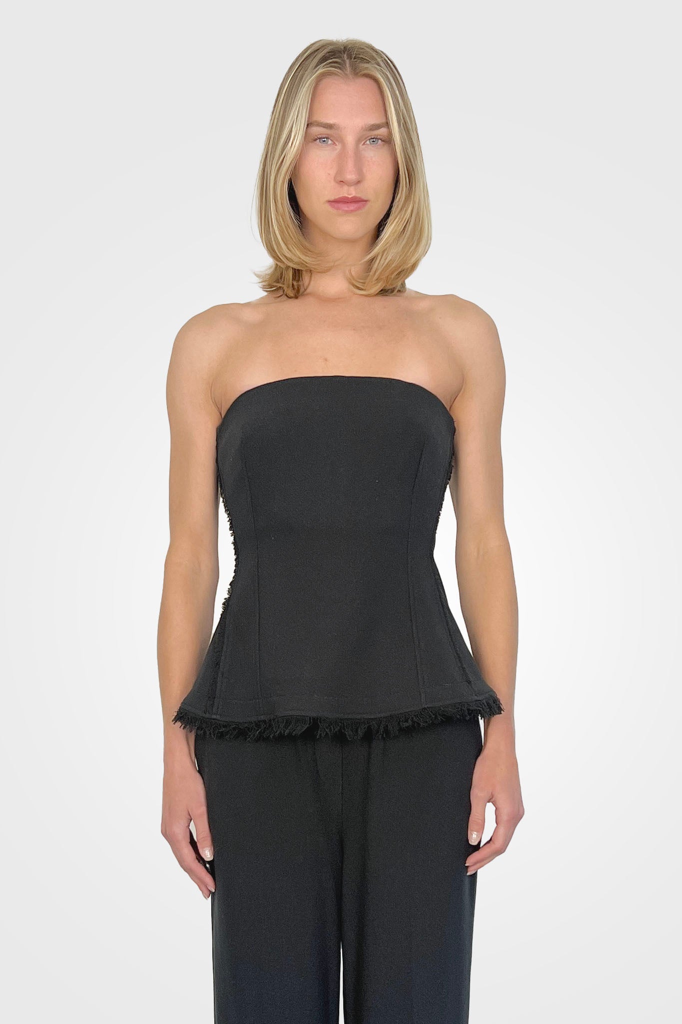Theodora Bustier Top - Black by Jonathan Simkhai | 25 South Boutiques