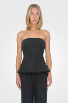 Theodora Bustier Top - Black by Jonathan Simkhai | 25 South Boutiques