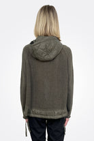 Padded Hem Flared Cardigan - Jungle by Rundholz — view 3
