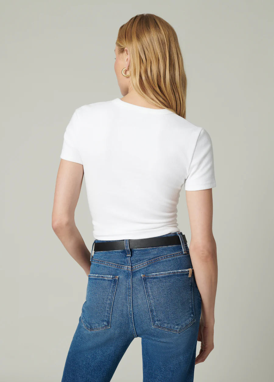 The Baby Tee - White by Joe's Jeans — view 3