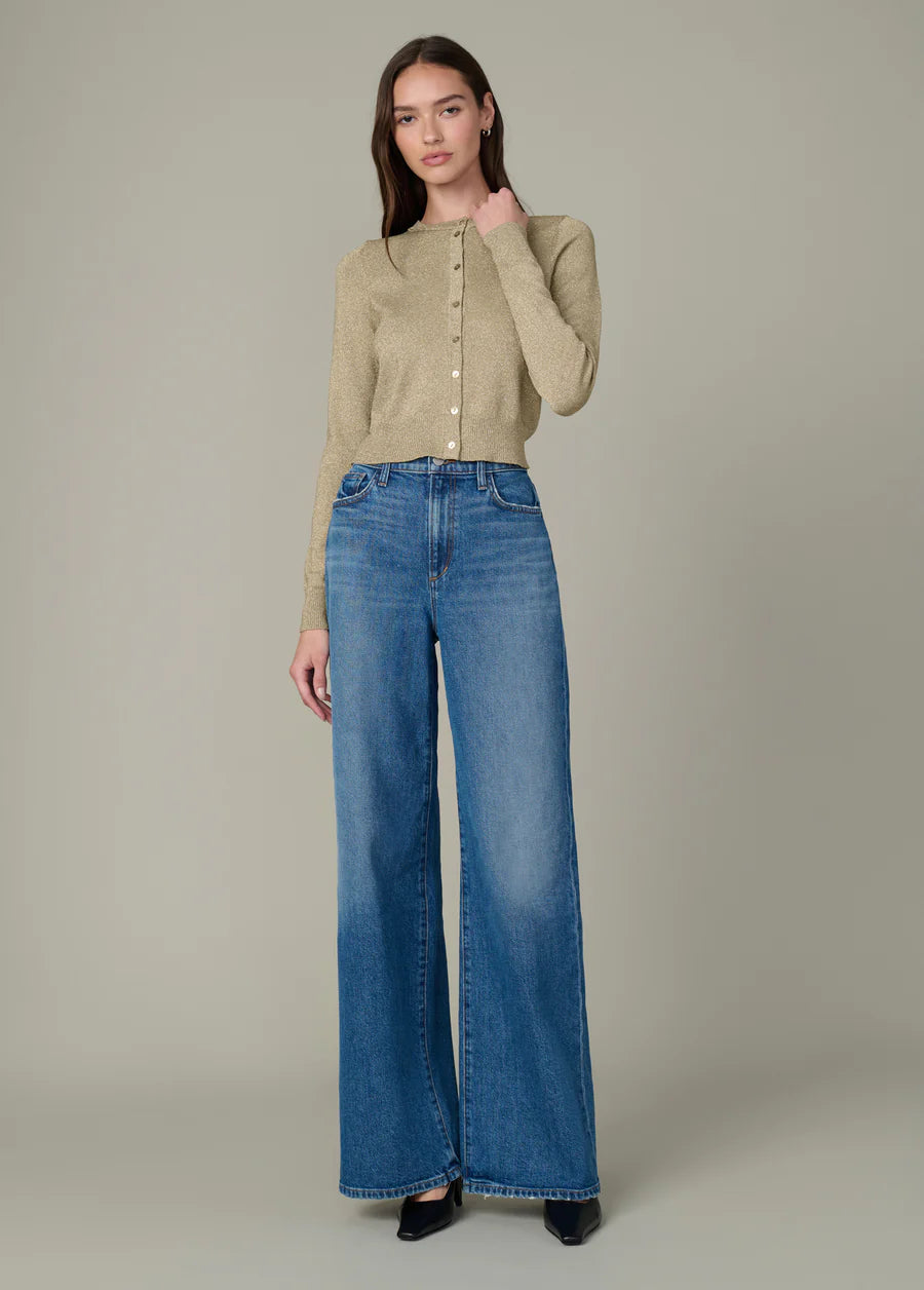 Dani Metallic Cardigan - Gold by Joe's Jeans — view 5