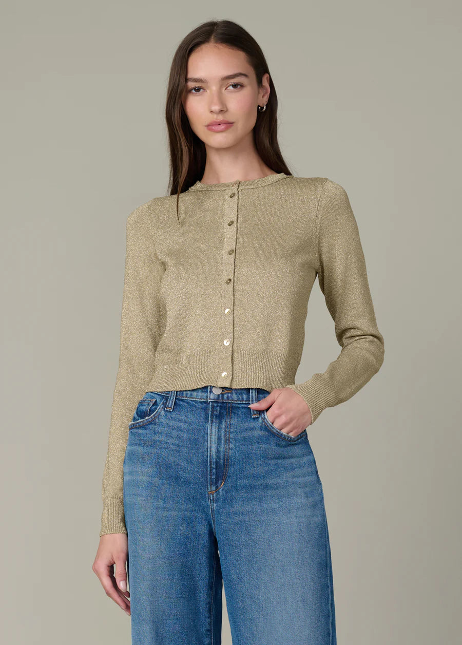 Dani Metallic Cardigan - Gold by Joe's Jeans | 25 South Boutiques