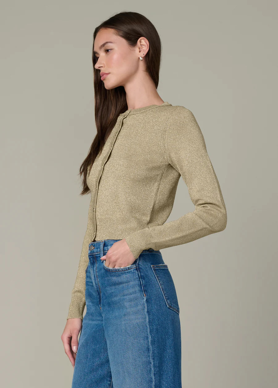 Dani Metallic Cardigan - Gold by Joe's Jeans — alternate view