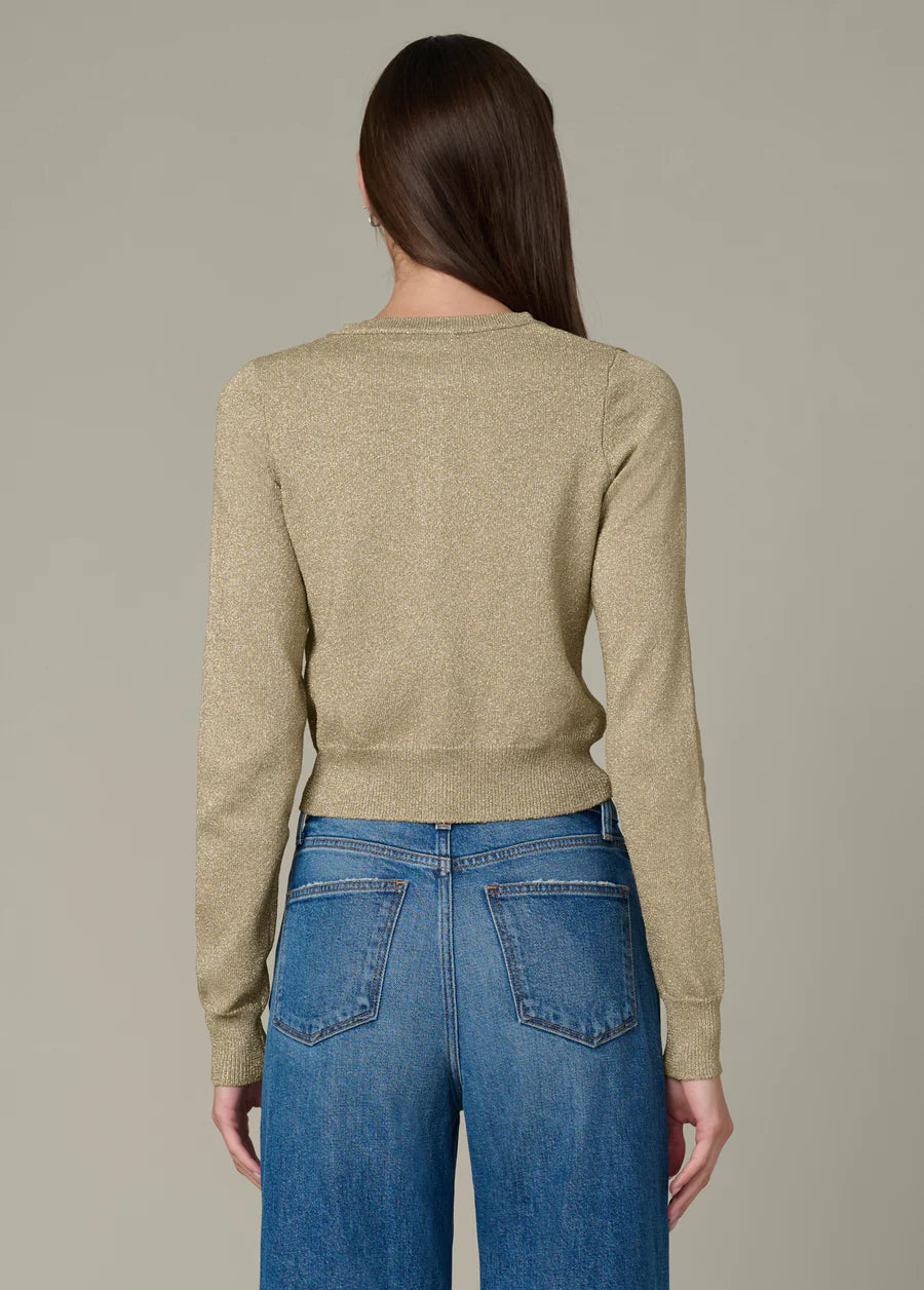 Dani Metallic Cardigan - Gold by Joe's Jeans — view 3