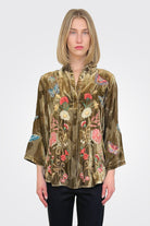 Luciana Velvet Blouse - Multi by Johnny Was | 25 South Boutiques