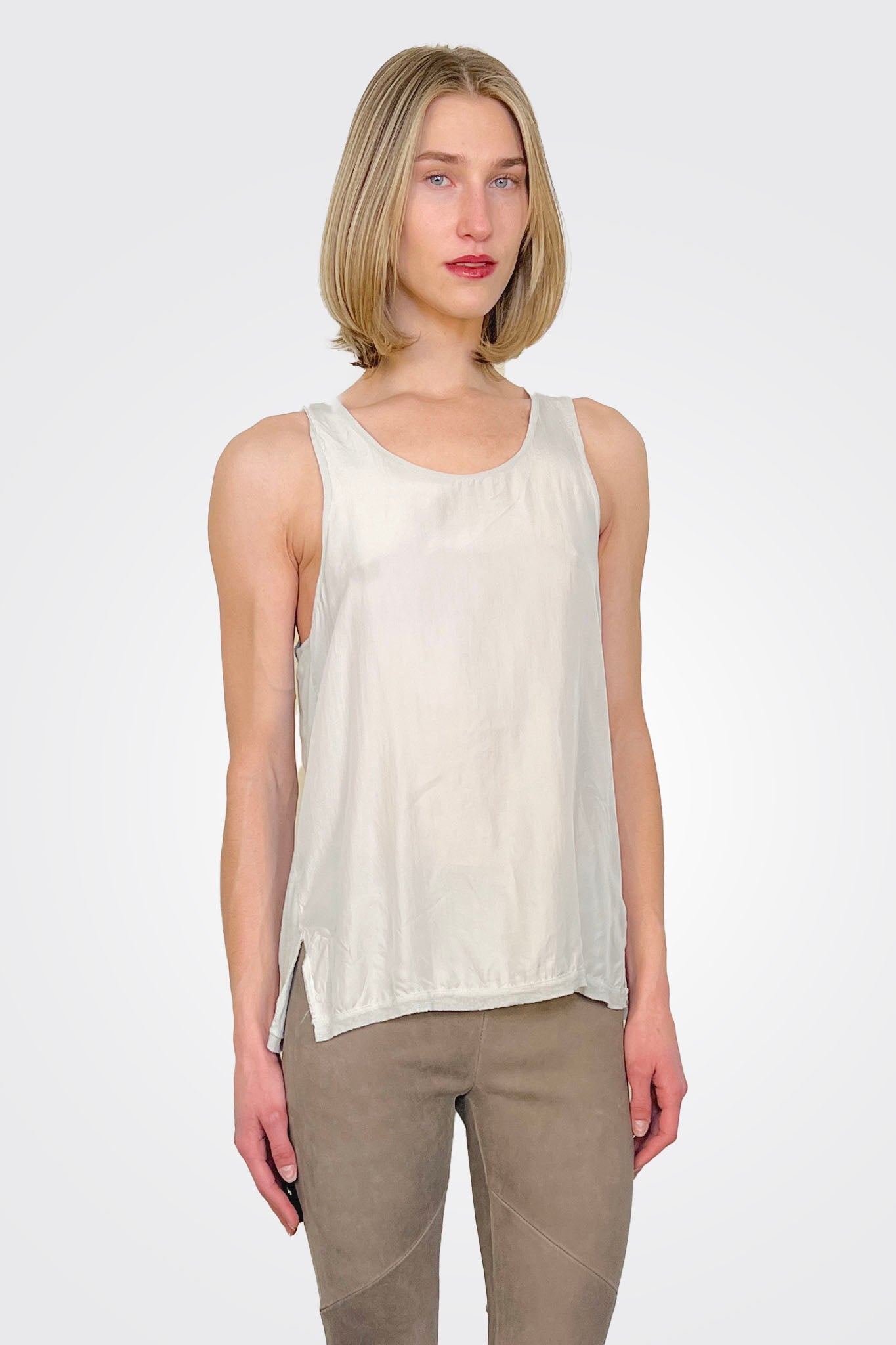 Scoop Neck Tank - Natural by Kristensen | 25 South Boutiques