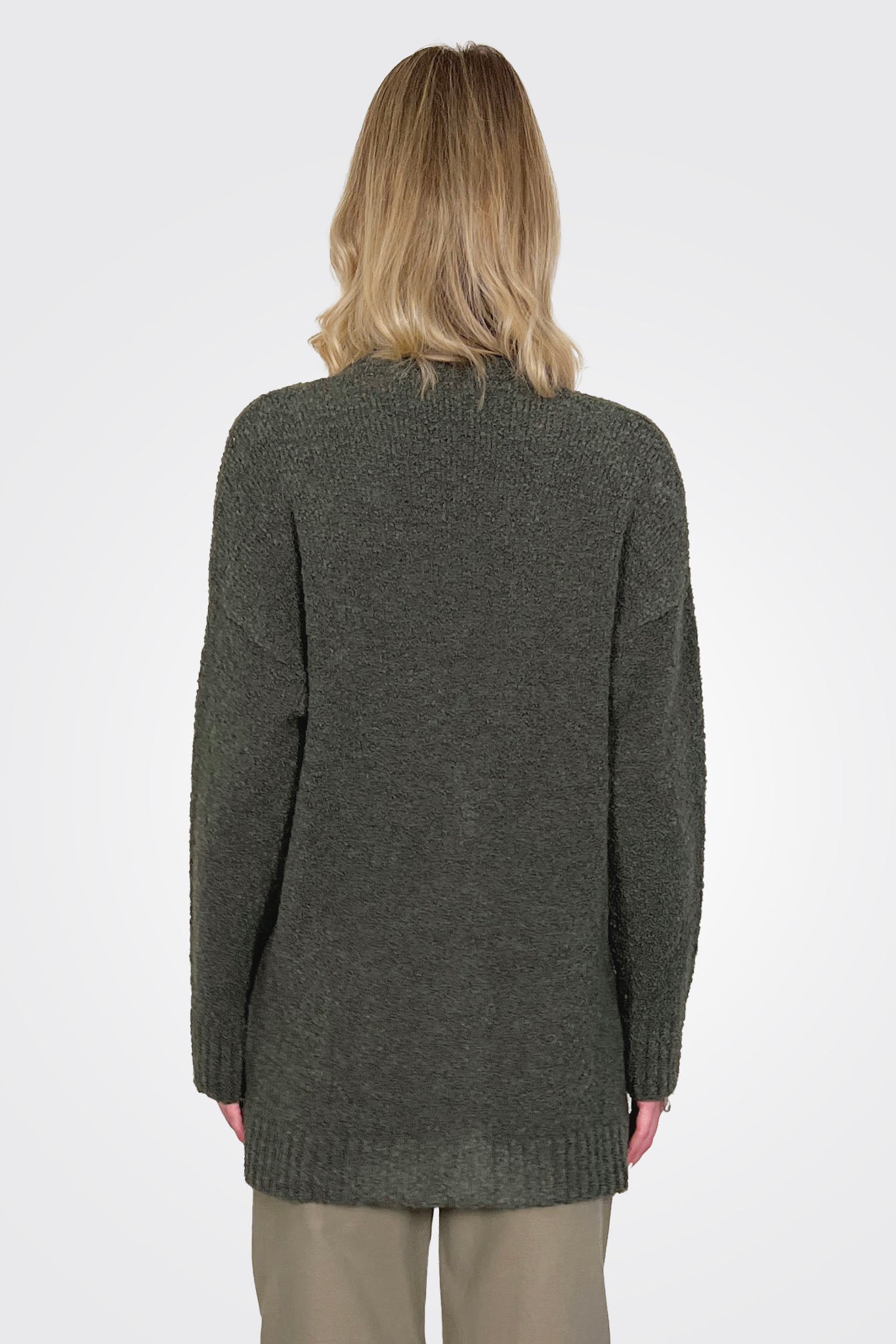 Jhonny Cardigan Button Coat - Khaki by Marella — alternate view