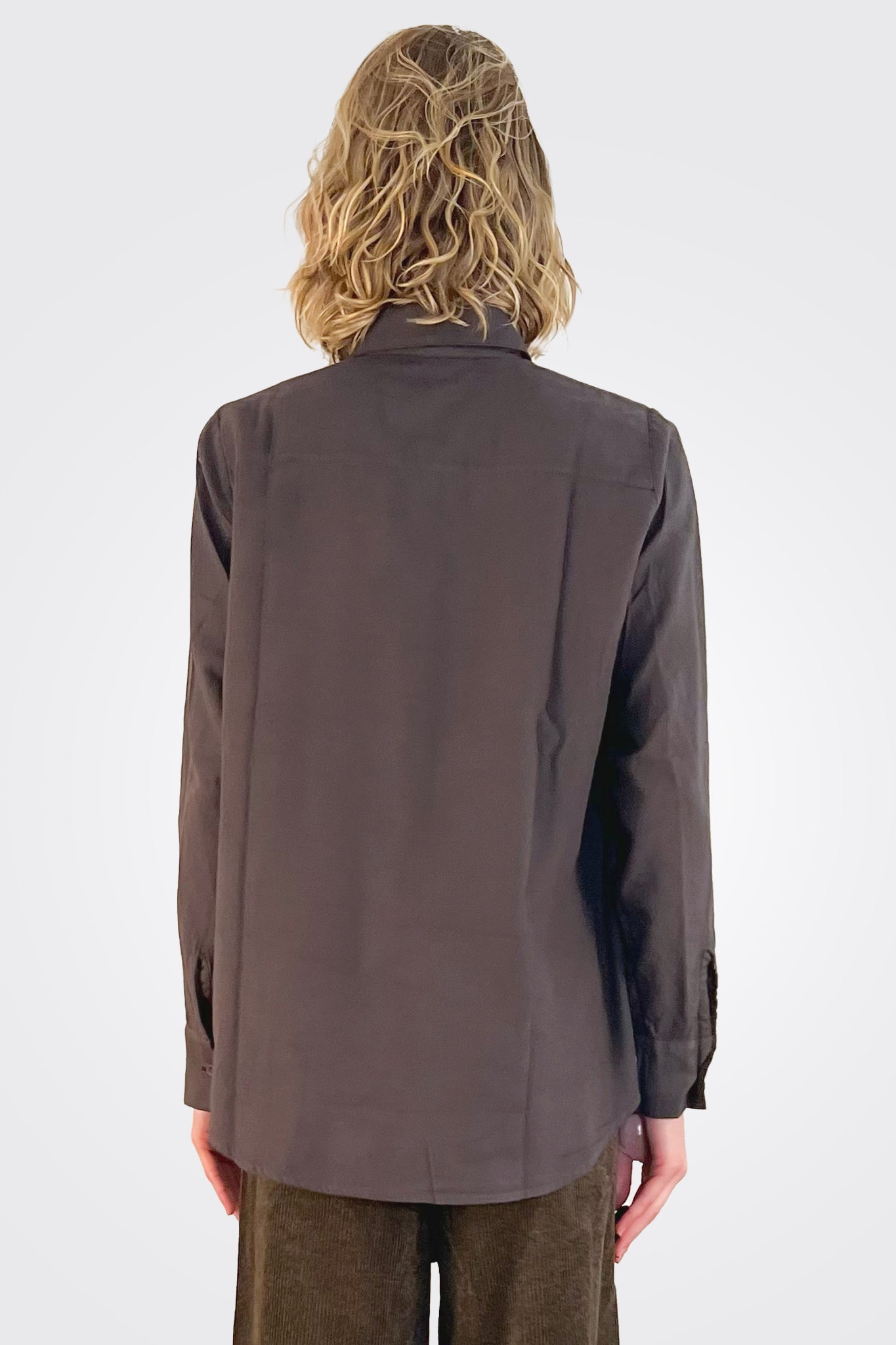 Cotton Pocket Detail Shirt - Kakao by Private 0204 — view 3