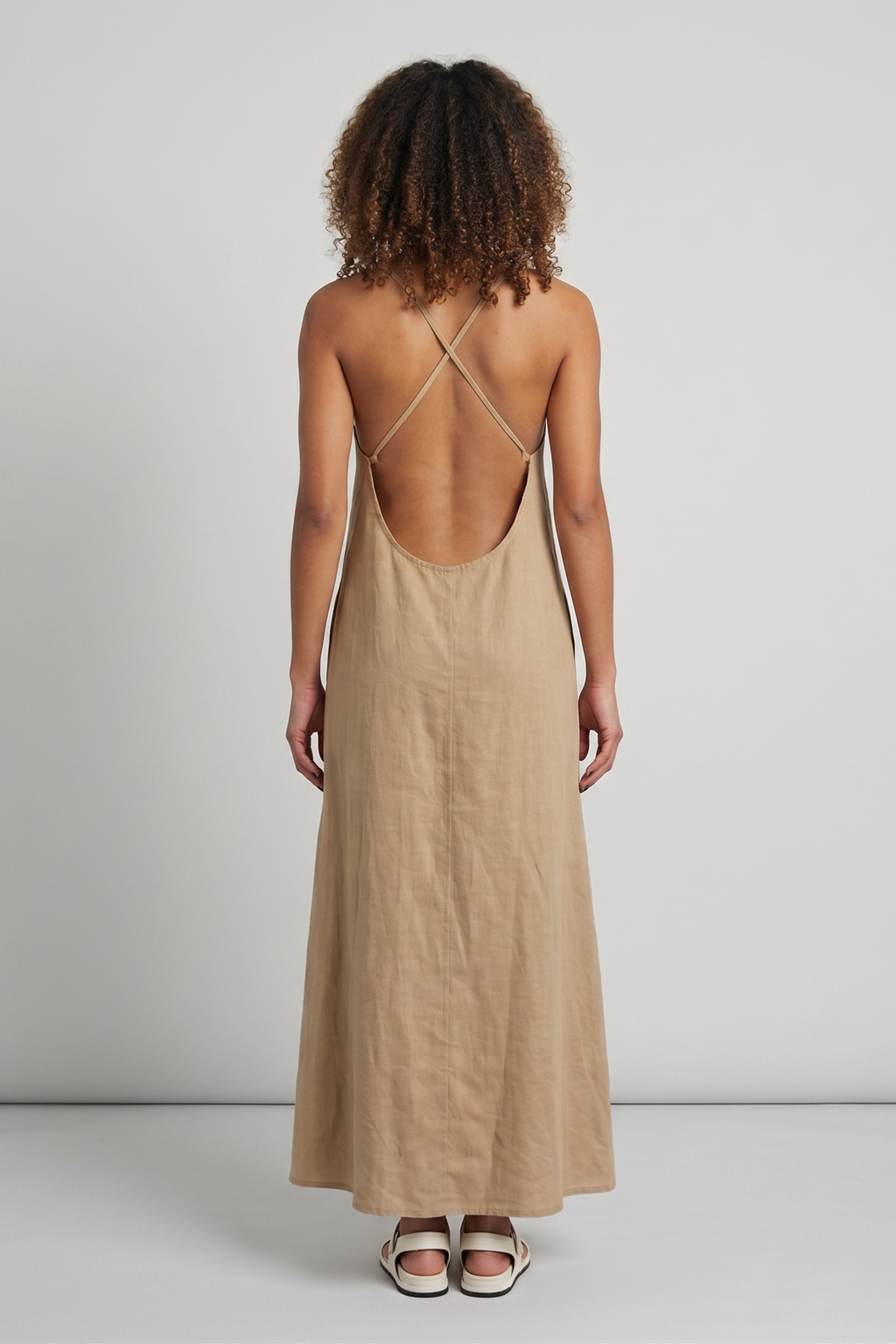 Whararik Maxi Dress - Mocha by Keeling — alternate view