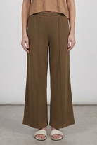 Puka Wide Leg Lounge Pant - Mocha by Keeling — alternate view