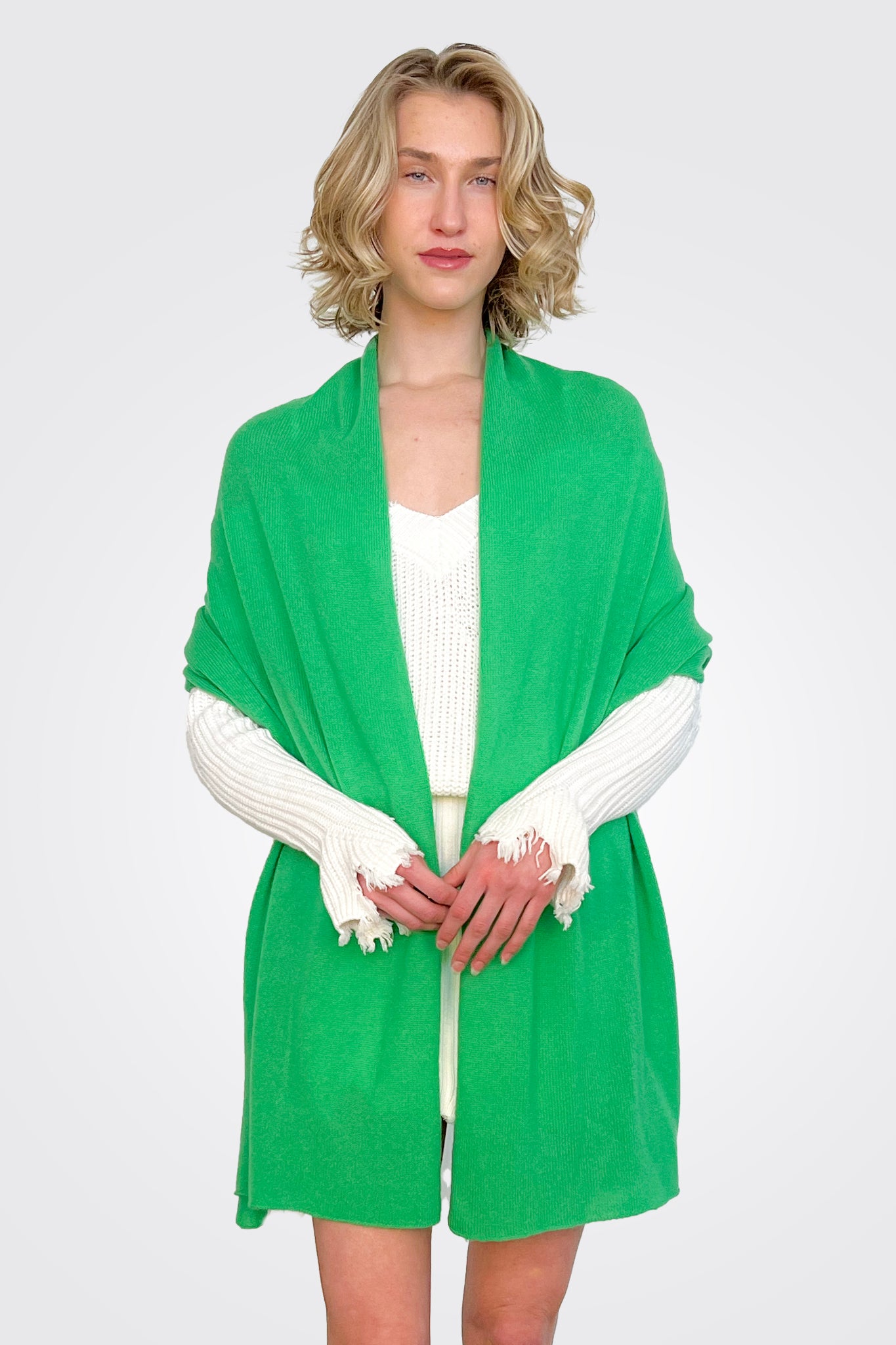 Featherweight Wrap - Kelly Green by Autumn Cashmere | 25 South Boutiques