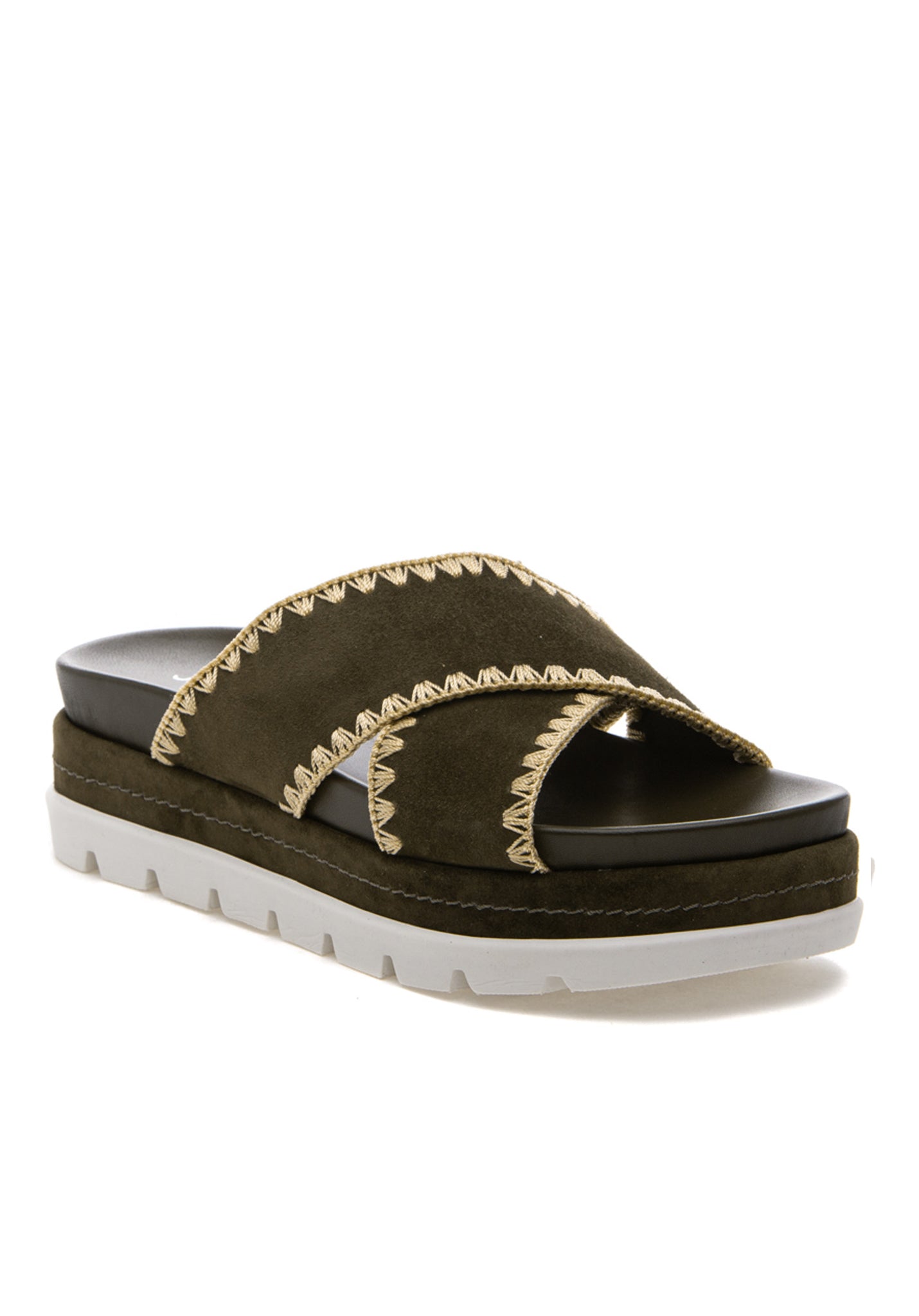 Boo Slide Sandal - Khaki by J/Slides — alternate view