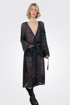 Kiah Knitted Coat - Black by Mes Demoiselles | 25 South Boutiques