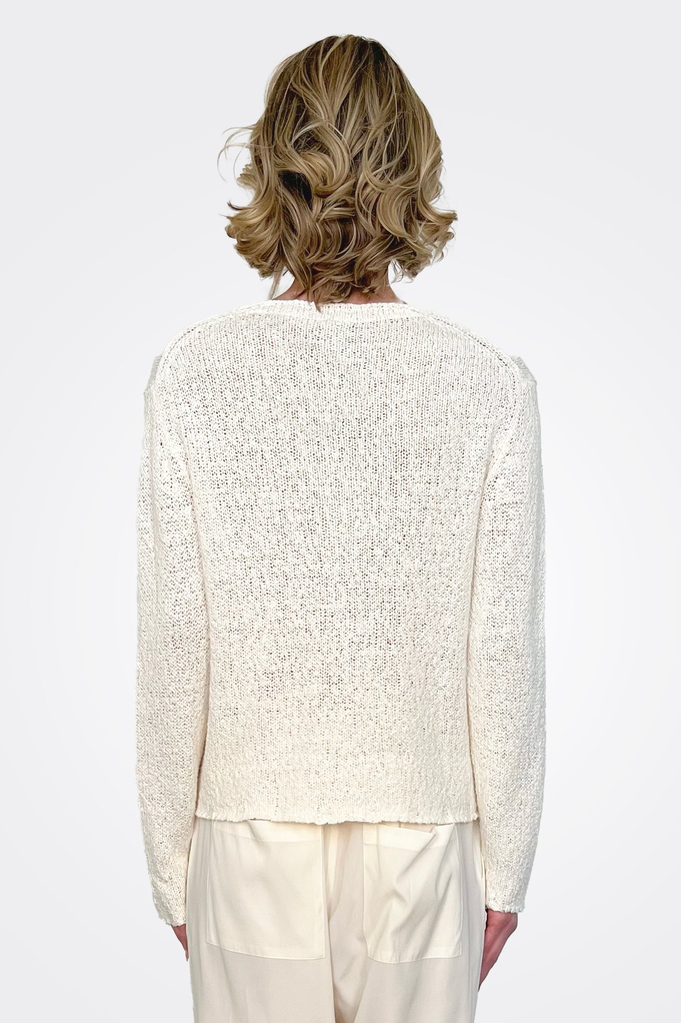 Luxury Knit Pullover - Natural by Kristensen — alternate view