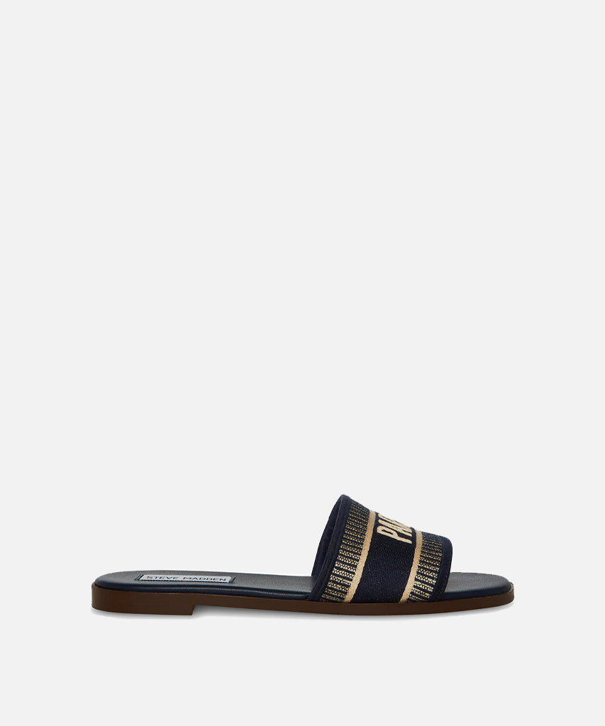 Knox Paris Slide - Navy by Steve Madden | 25 South Boutiques