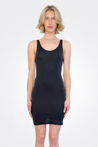 Slip Tank Dress - Black by Kristensen — alternate view