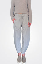 Cotton Stretch Easy Pants - Grey by Kristensen — alternate view