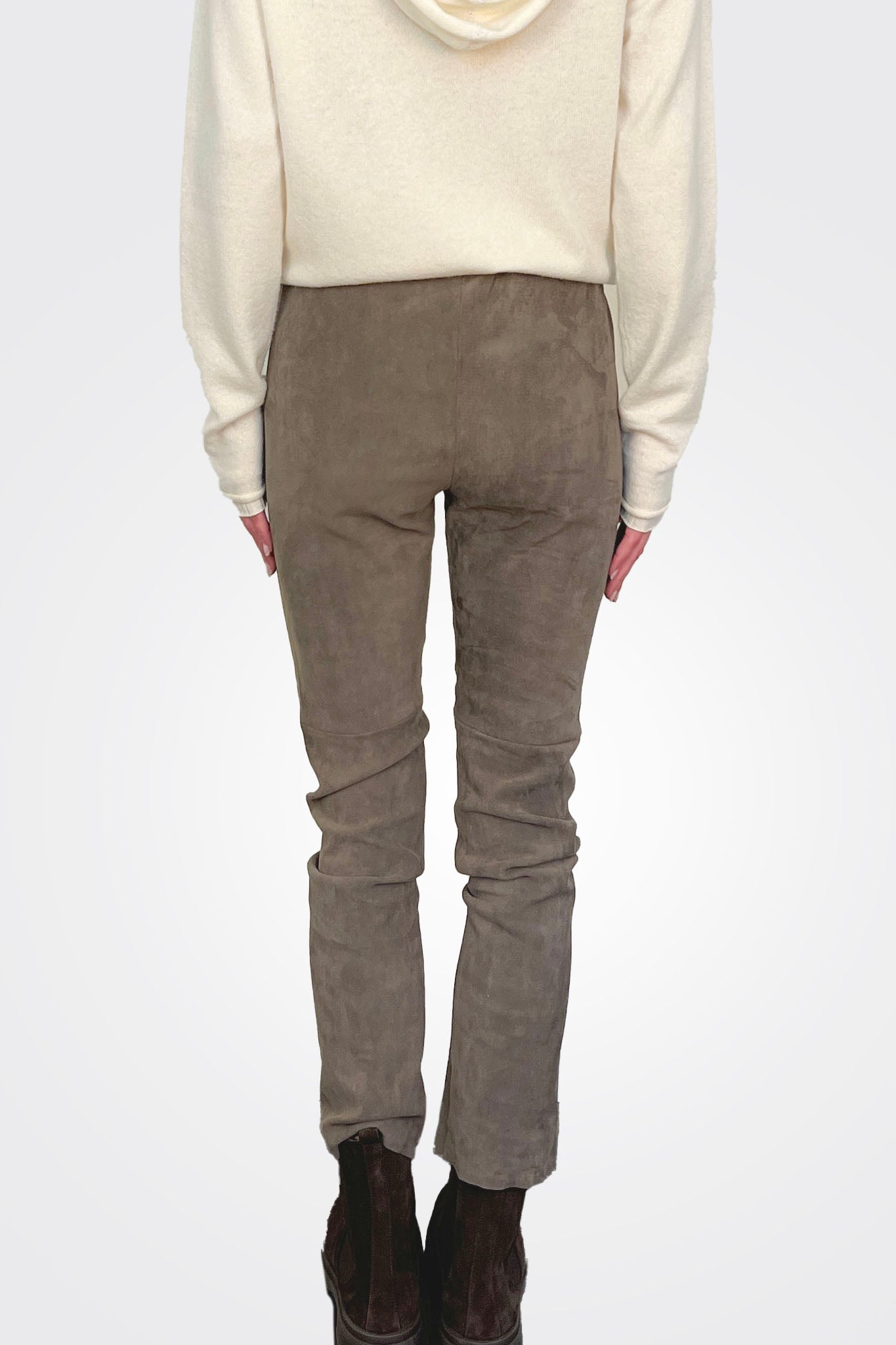 Suede Pants - Clay by Kristensen — view 3