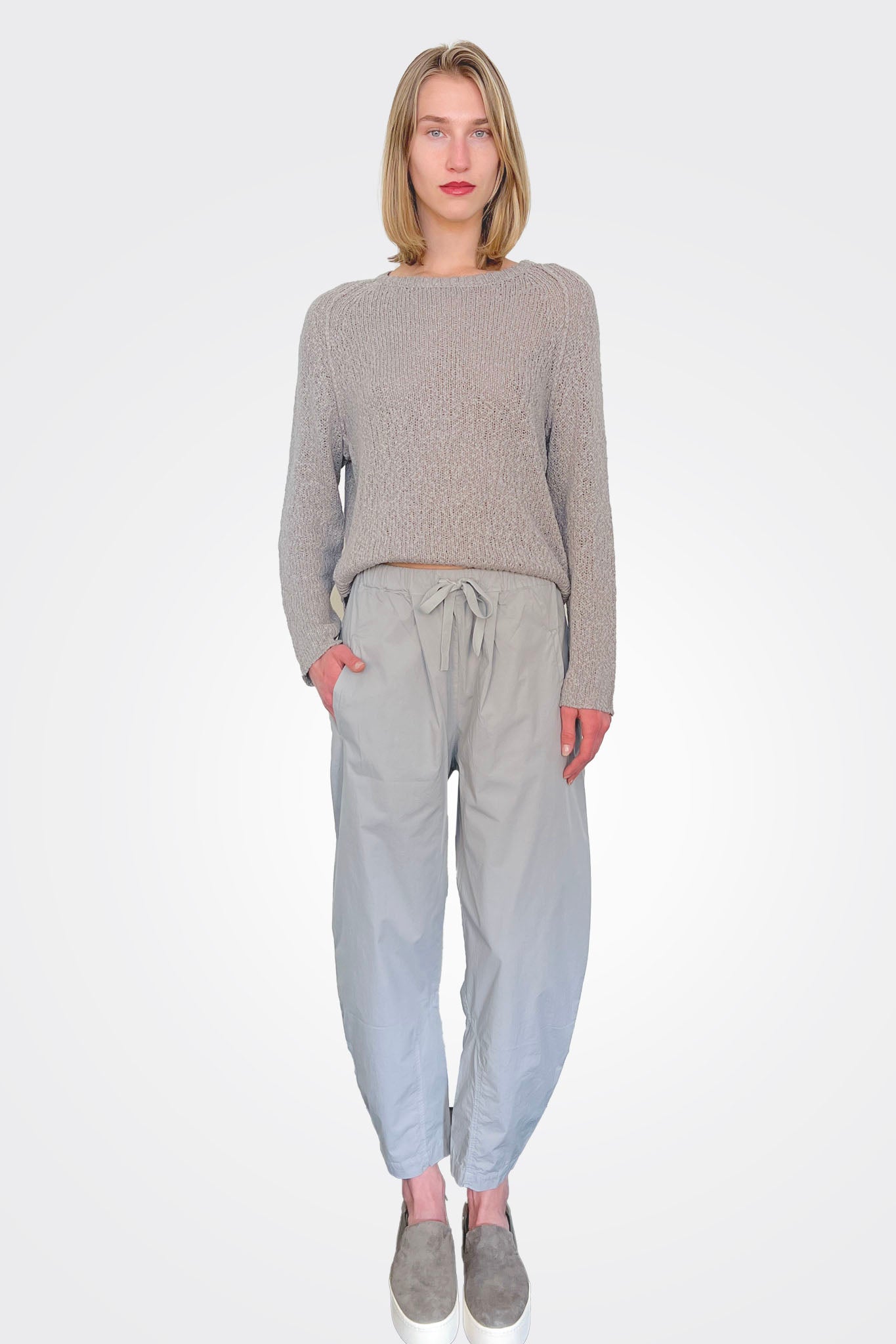 Cotton Stretch Easy Pants - Grey by Kristensen | 25 South Boutiques
