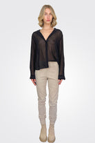 Silk Shirt - Black by Kristensen — view 4