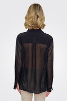 Silk Shirt - Black by Kristensen — view 3