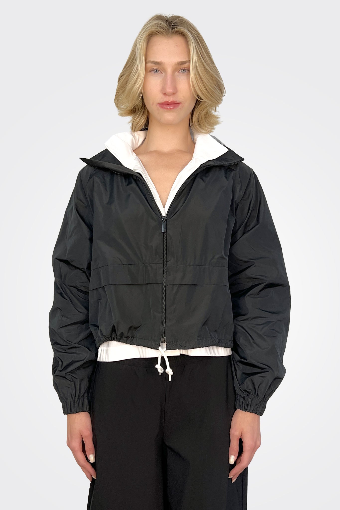 Taffeta Bomber Jacket - Nero by Liviana Conti | 25 South Boutiques
