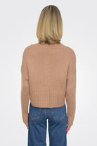 Jac Cropped Knit Cardigan - Latte by Wooden Ships — alternate view