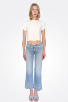 Francesca Design Flared Fit Crop Jean - Light Blue by Cambio — alternate view