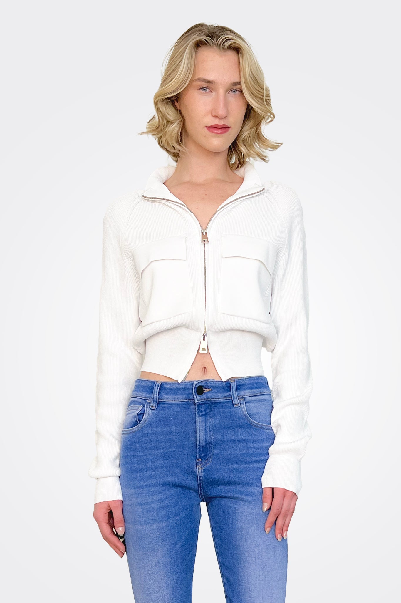 Pocket Cardigan - Bianco by Liviana Conti — alternate view