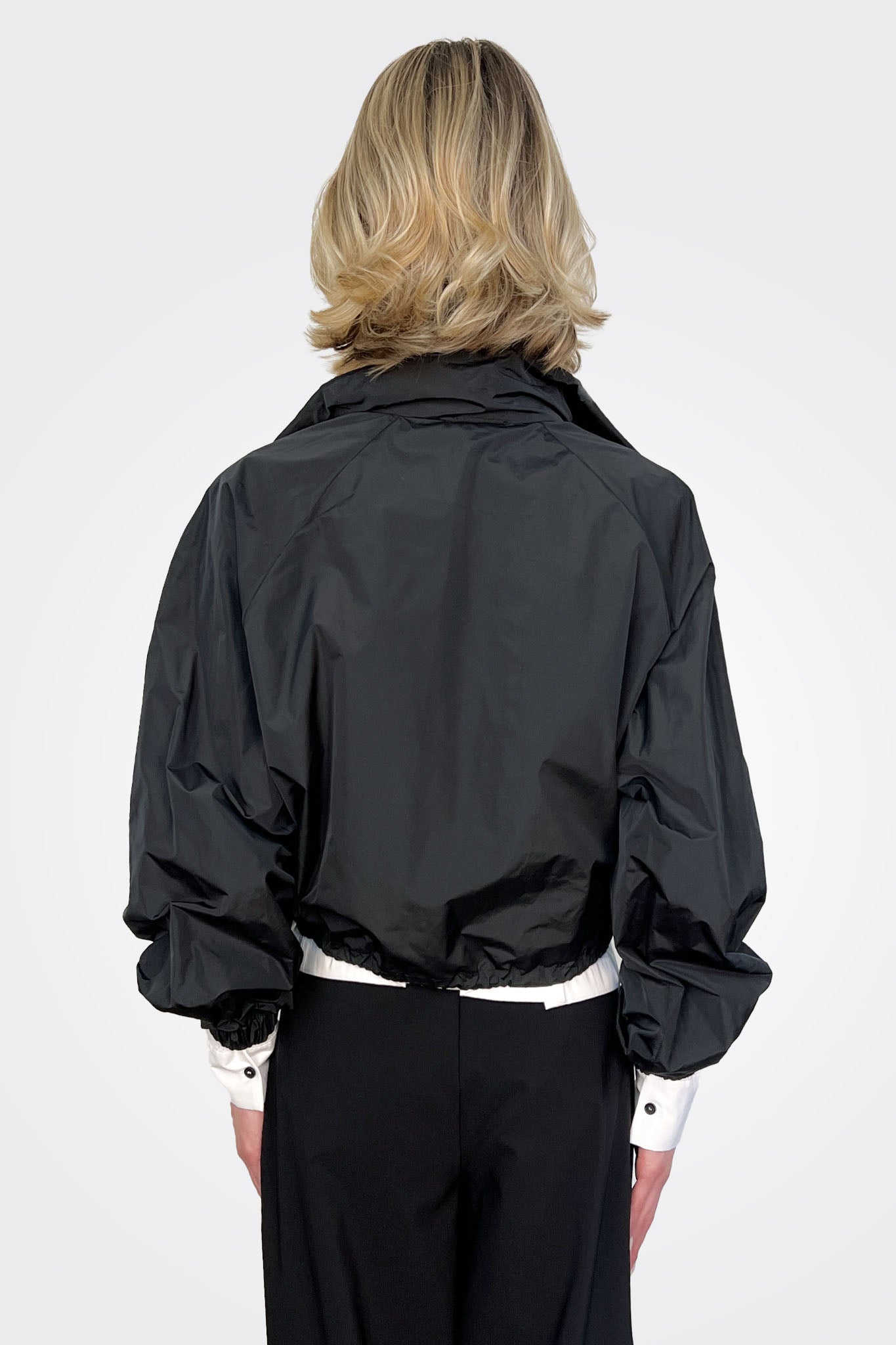 Taffeta Bomber Jacket - Nero by Liviana Conti — view 4