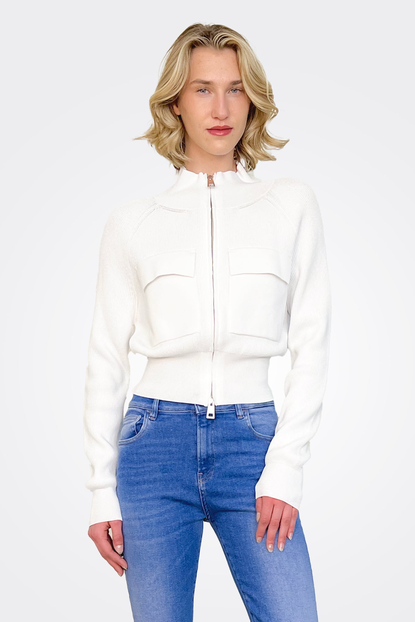 Pocket Cardigan - Bianco by Liviana Conti | 25 South Boutiques