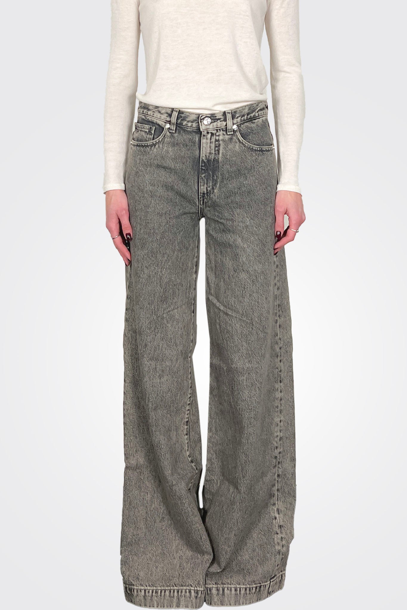 Nadia Pallazo Pant - Light Black by Nine In The Morning — view 3