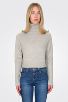 Pugliese Turtleneck Sweater - Light Grey Melange by Deluc | 25 South Boutiques