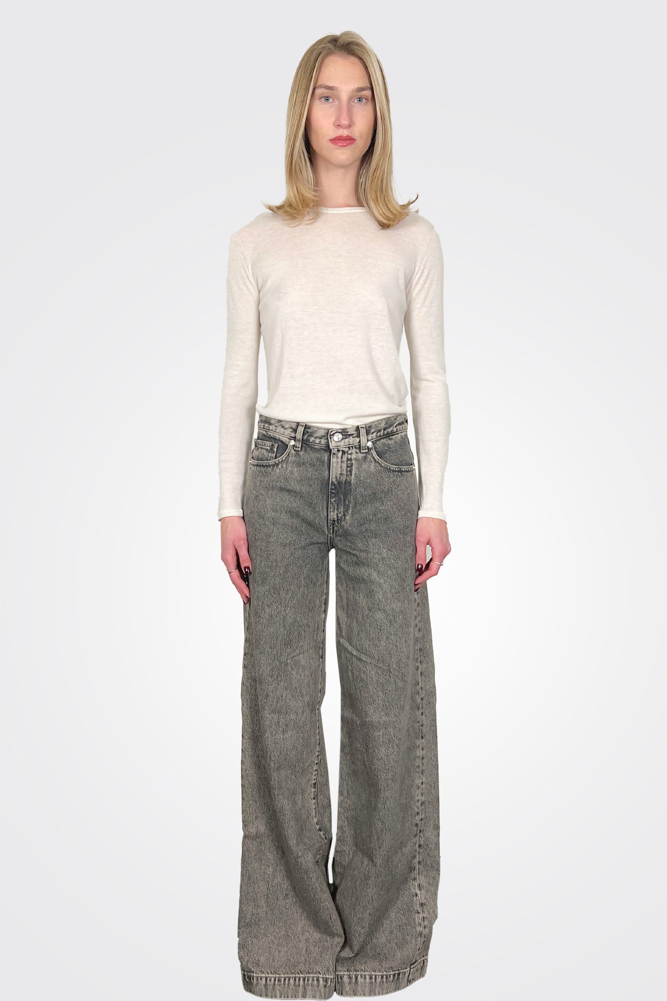 Nadia Pallazo Pant - Light Black by Nine In The Morning — alternate view