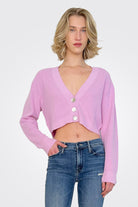 Naomi Mini Cardigan - Lilac by Crush Cashmere | 25 South Boutiques