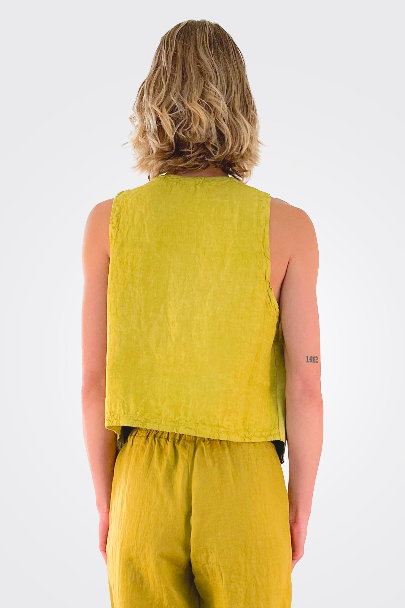 Waistcoat Leather - Lime by Transit Par-Such — alternate view