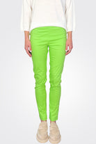 Slim Fit Trousers - Lime by Rundholz — alternate view