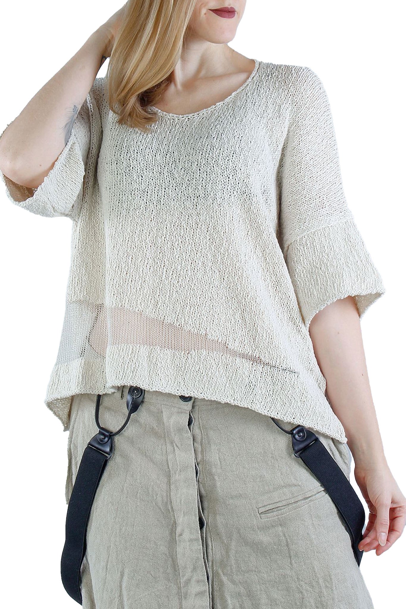 Lincot Tunic - White Sand by Studio B3 | 25 South Boutiques
