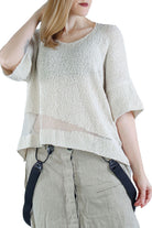 Lincot Tunic - White Sand by Studio B3 | 25 South Boutiques