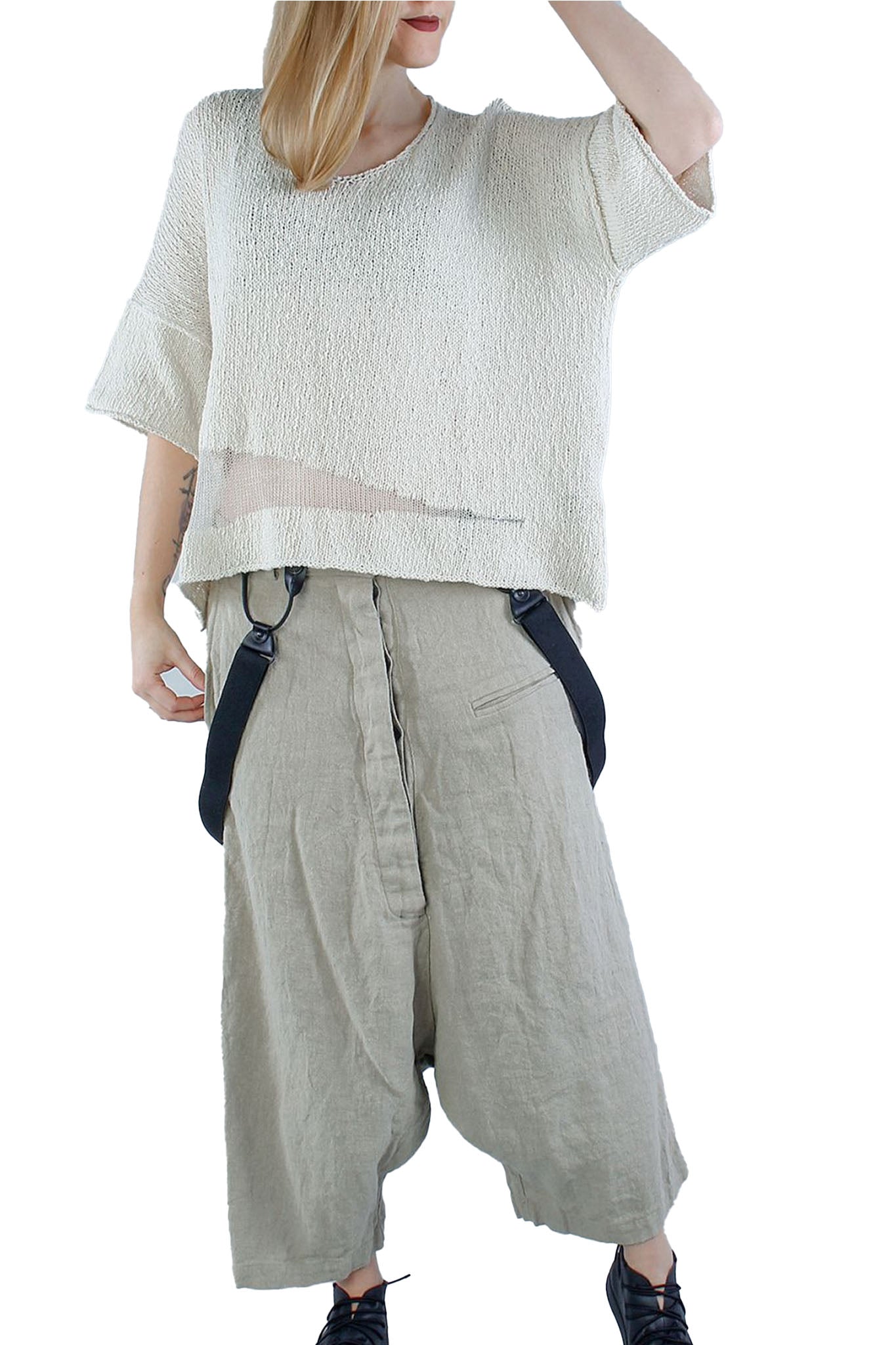 Lincot Tunic - White Sand by Studio B3 — view 3