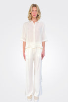 Linen Cotton Shirt - Natural by Kristensen — alternate view