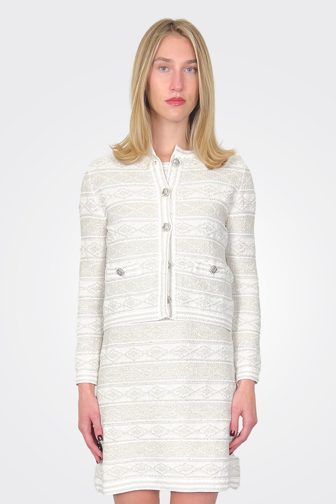 Mandarin Collar Blazer - Lino by D. Exterior — alternate view