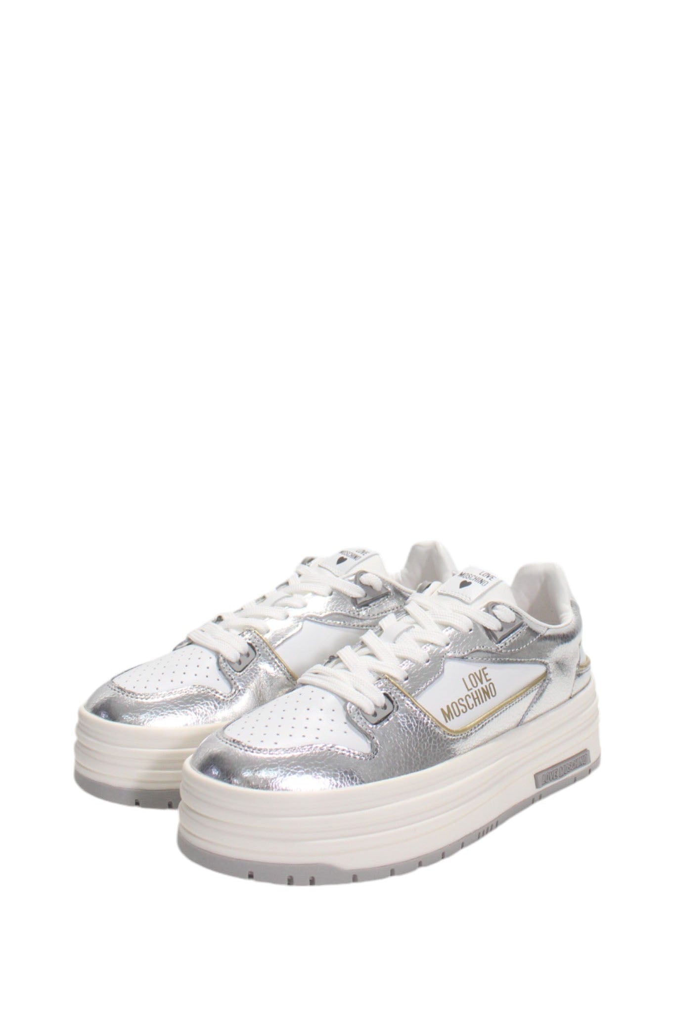 Platform Sneaker - Silver White by Love Moschino — alternate view