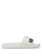 Logo Slides - White by Love Moschino | 25 South Boutiques