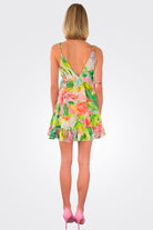 Lora Mini Dress - Hibiscus Print by Rococo Sand — view 3